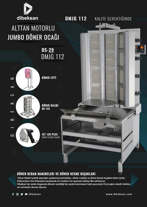 Jumbo Döner Makinesi DMJG 112